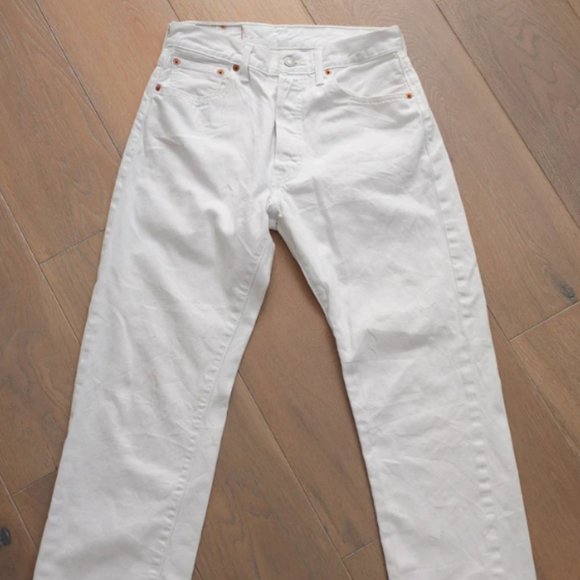 Levi's 501 White Denim - Picture 1 of 6